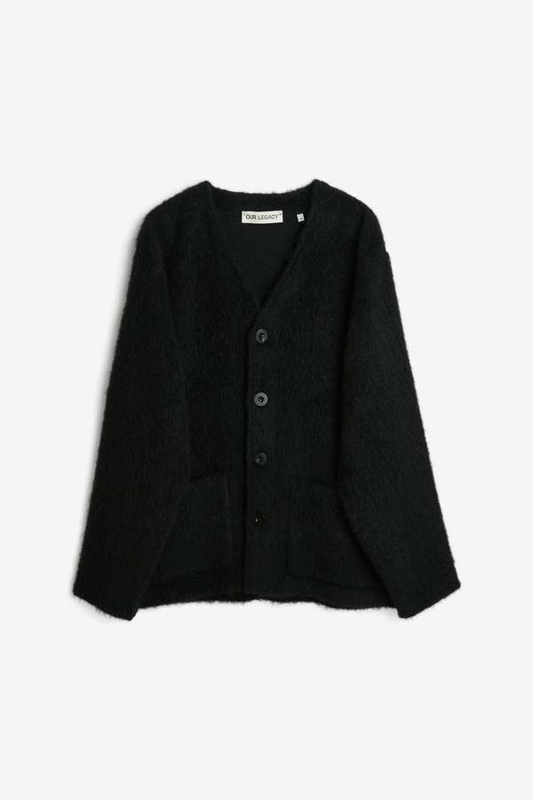 Our Legacy Cardigan - Black Mohair Our Legacy Cardigan - Black Mohair