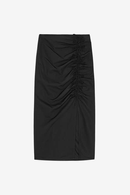 ワンピース GANNI Women Mid Skirts W0187099 BLACK Black Women's Skirts | Midi, Mini & Maxi Styles | GANNI CA