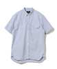 Beams Plus B.D. Short Sleeve Oxford Shirt - Sax - Thumbnail 1