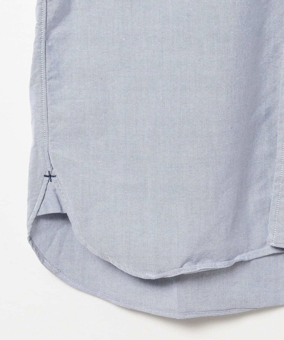 Beams Plus B.D. Short Sleeve Oxford Shirt - Sax - Image 5 of 5