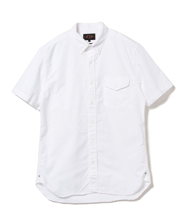 Beams Plus B.D. Short Sleeve Oxford Shirt - White