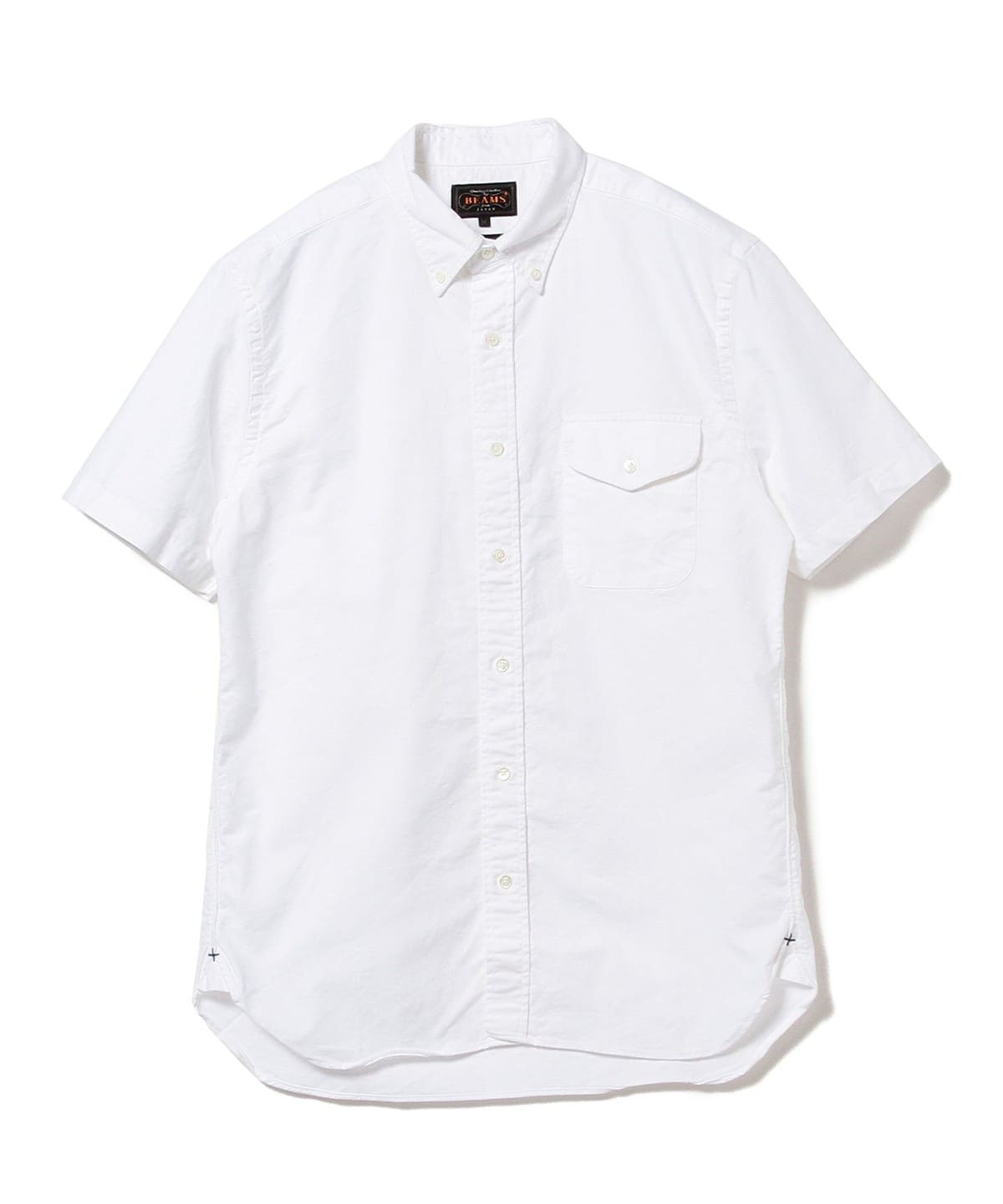 Beams Plus B.D. Short Sleeve Oxford Shirt - White - Image 1 of 5