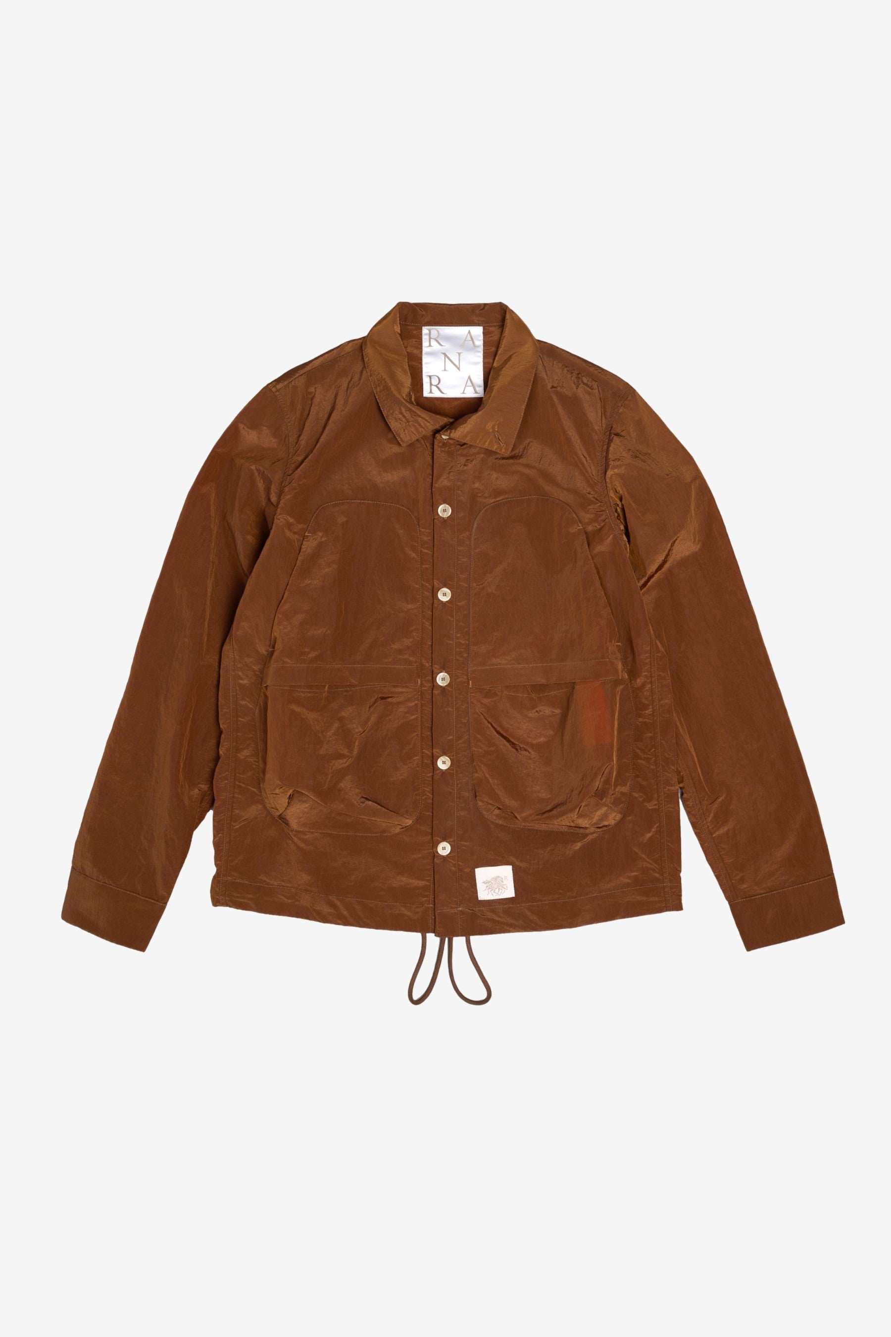 Ranra Epitome Shiny Nylon L/S Shirt - Bronze Brown | Garmentory