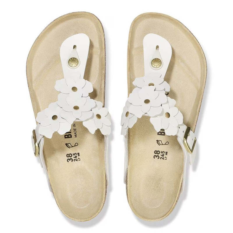 Birkenstock Gizeh Flower Sandal - White Birkenstock Gizeh Flower Sandal - White