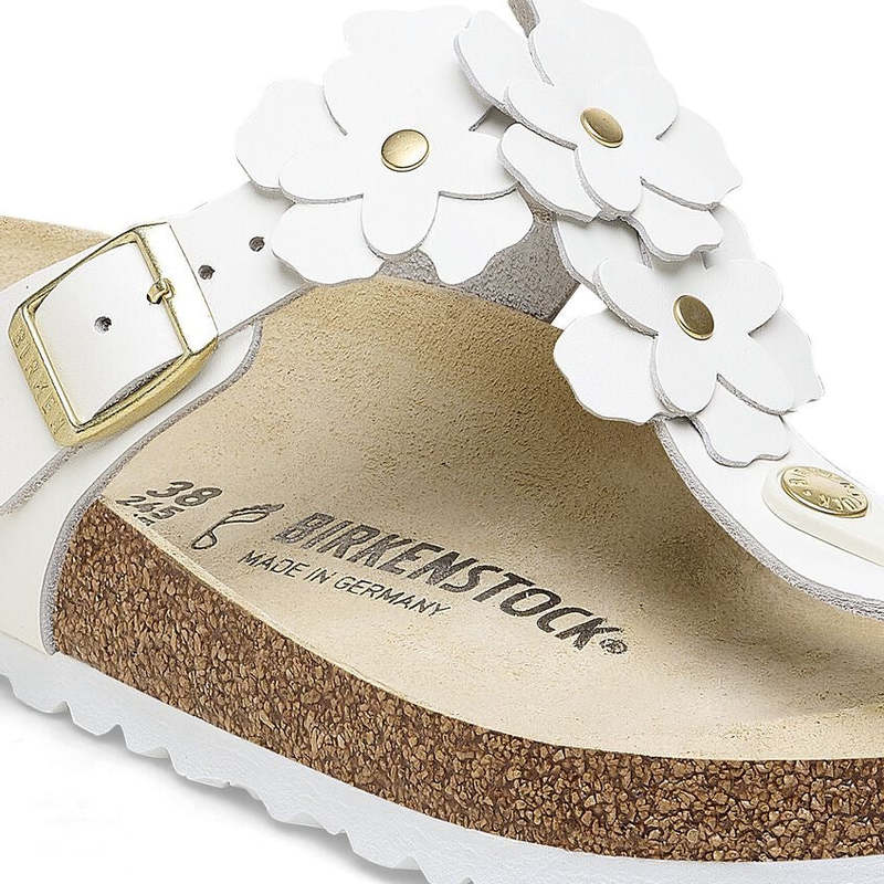 Birkenstock Gizeh Flower Sandal - White Birkenstock Gizeh Flower Sandal - White