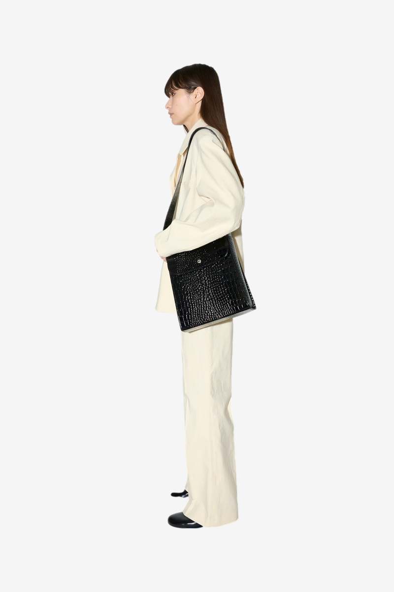 Our Legacy Extended Bag Shoulder Bag - Licorice Croc Bull