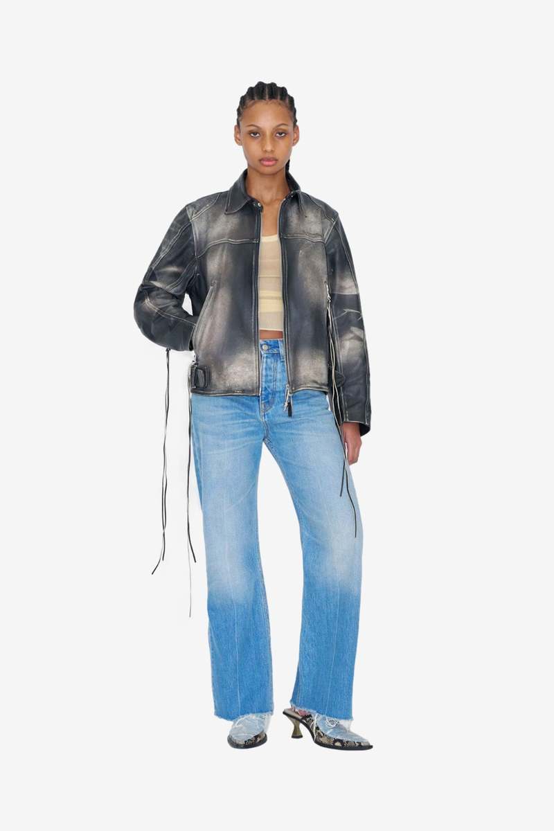 ジャケット・アウター eytys flux leather jacket EYTYS Flux Jacket | Black | FARFETCH ID