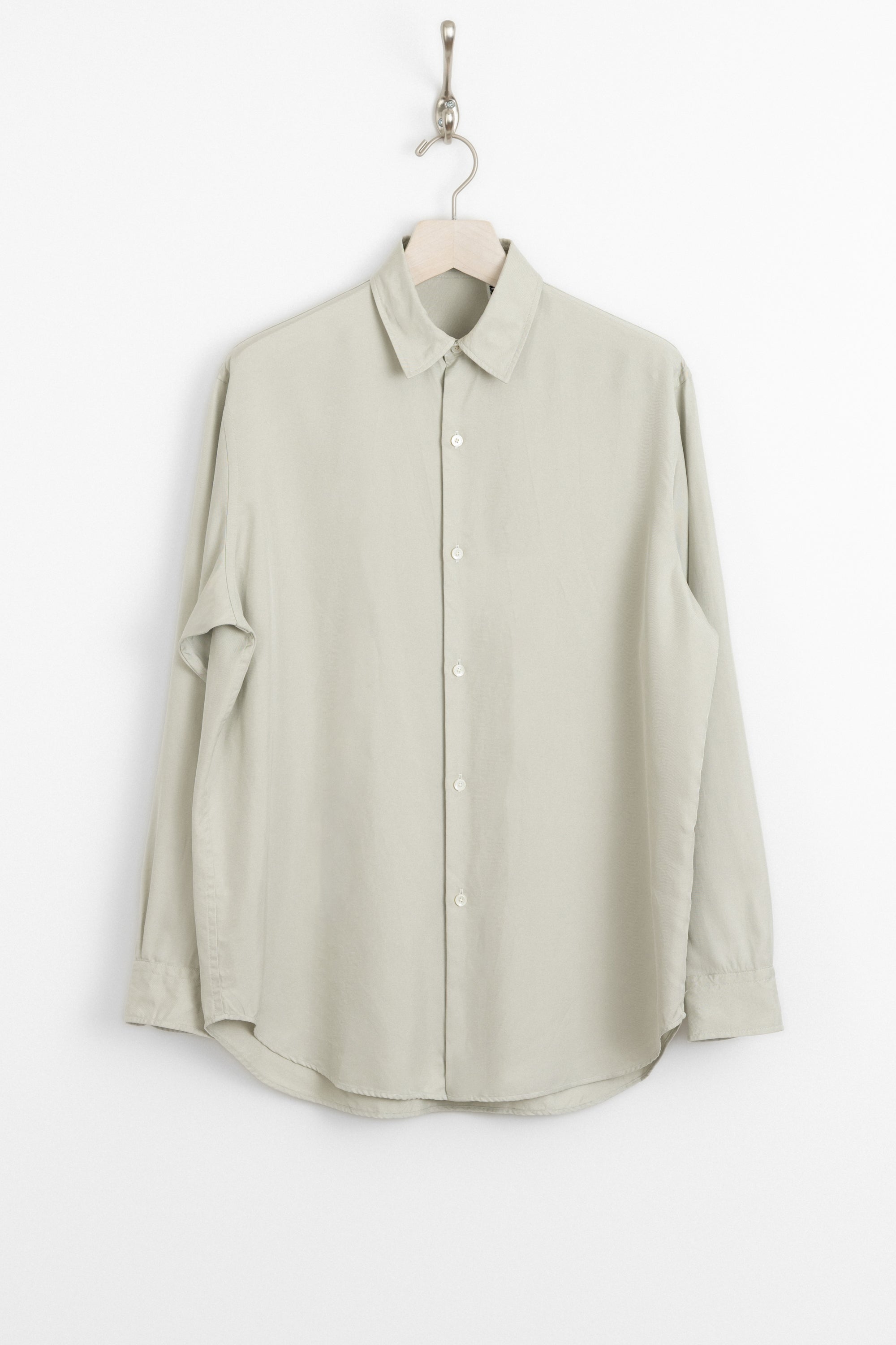KAPTAIN SUNSHINE Plain Shirt Washed Silk Gabardine Shirt