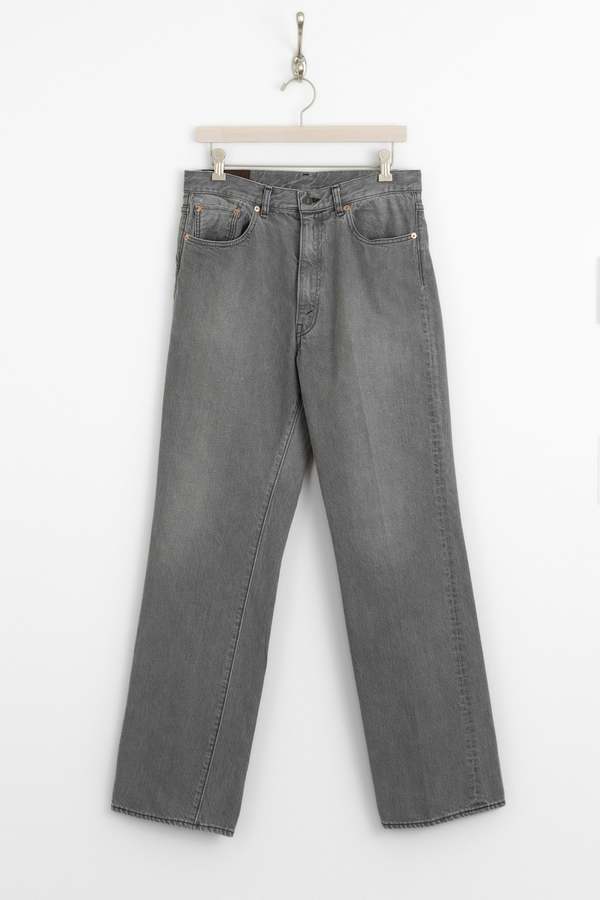 KAPTAIN SUNSHINE Skate Shoecut Denim Pants - Black Vintage Wash