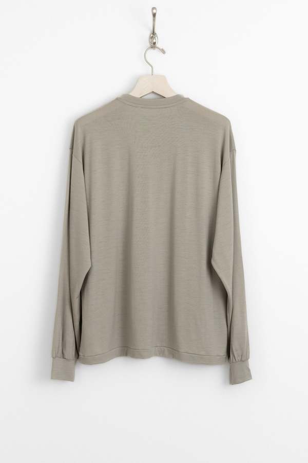 KAPTAIN SUNSHINE Super Soft Merino Tenjiku LS Tee - Misty Green