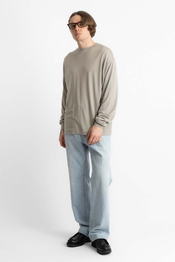KAPTAIN SUNSHINE Super Soft Merino Tenjiku LS Tee - Misty Green
