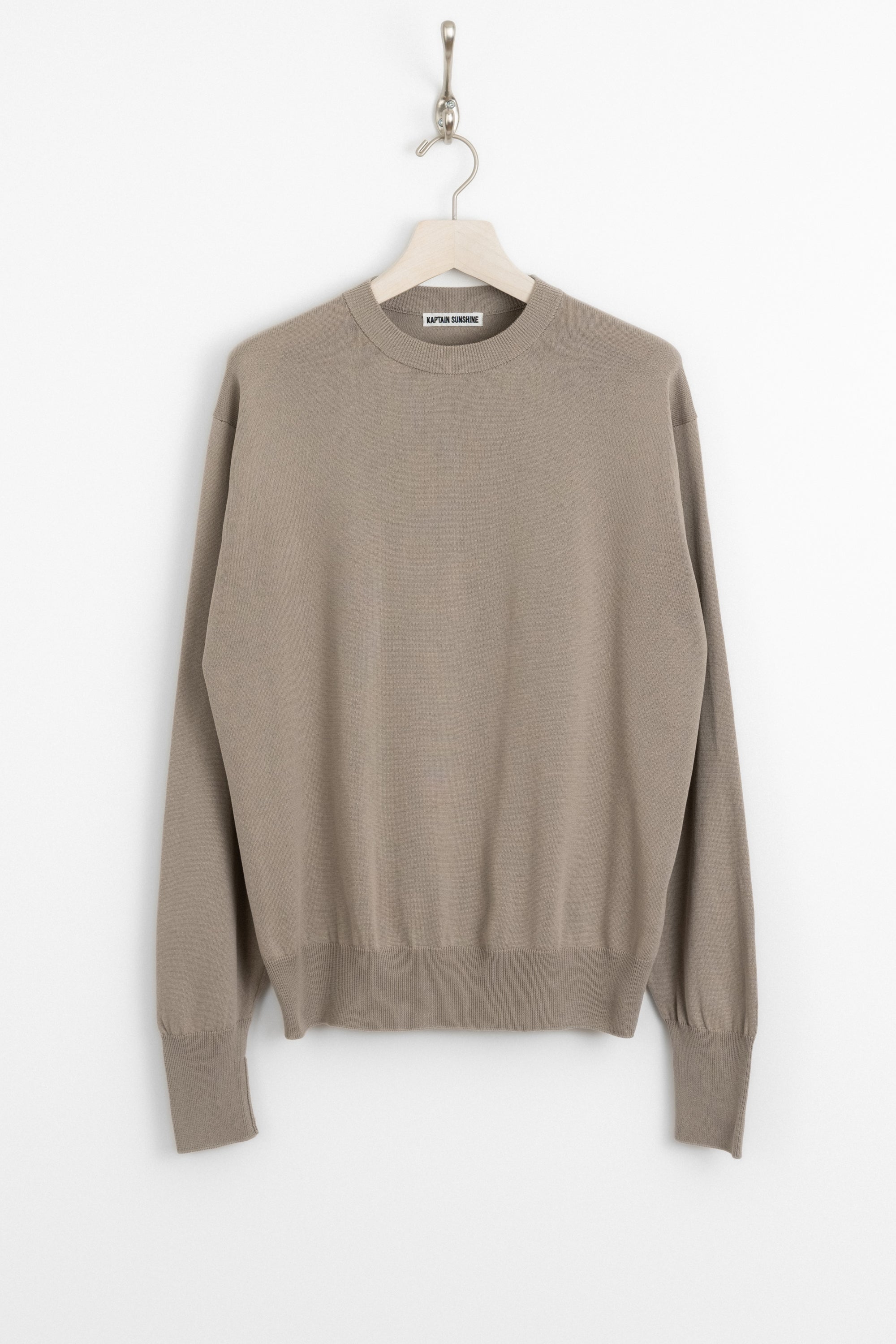 KAPTAIN SUNSHINE Suvin Cotton Air Spinning Knit Crewneck Pullover 
