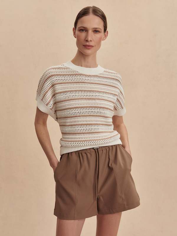 Varley Ciara Stripe Knit Top