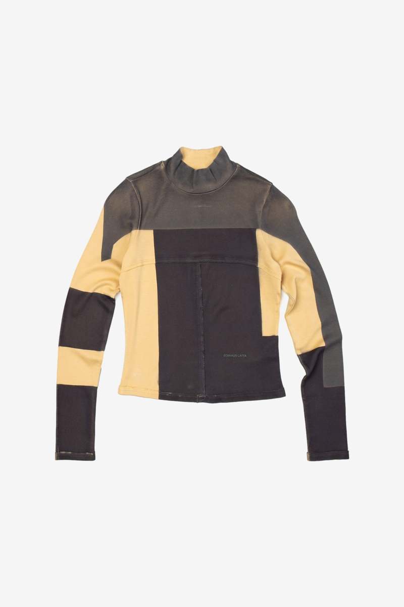 ECKHAUS LATTA Lapped Baby Turtleneck Top ECKHAUS LATTA Lapped Baby Turtleneck Top