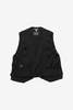 Monitaly Military Vest Type-C Vest - Vancloth Oxford Black - Thumbnail 1