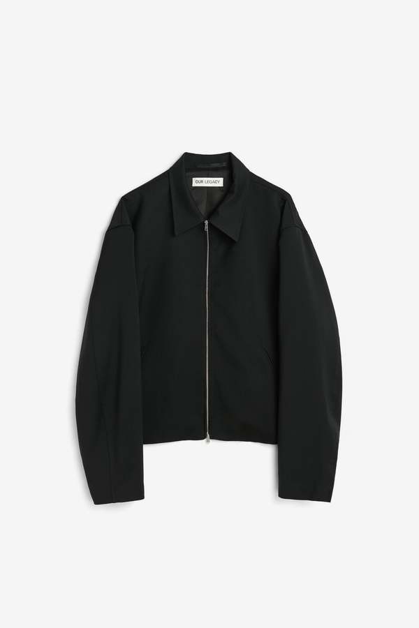 Our Legacy Mini Jacket - Black Worsted Wool | Garmentory