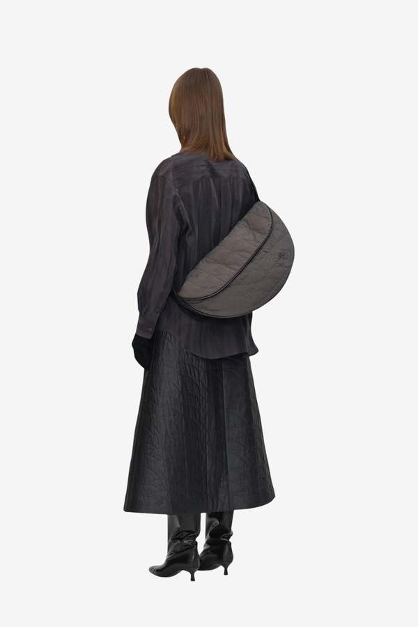 UMBER POSTPAST Natural Dyed Silk Classic Shirt Shirt - Purple