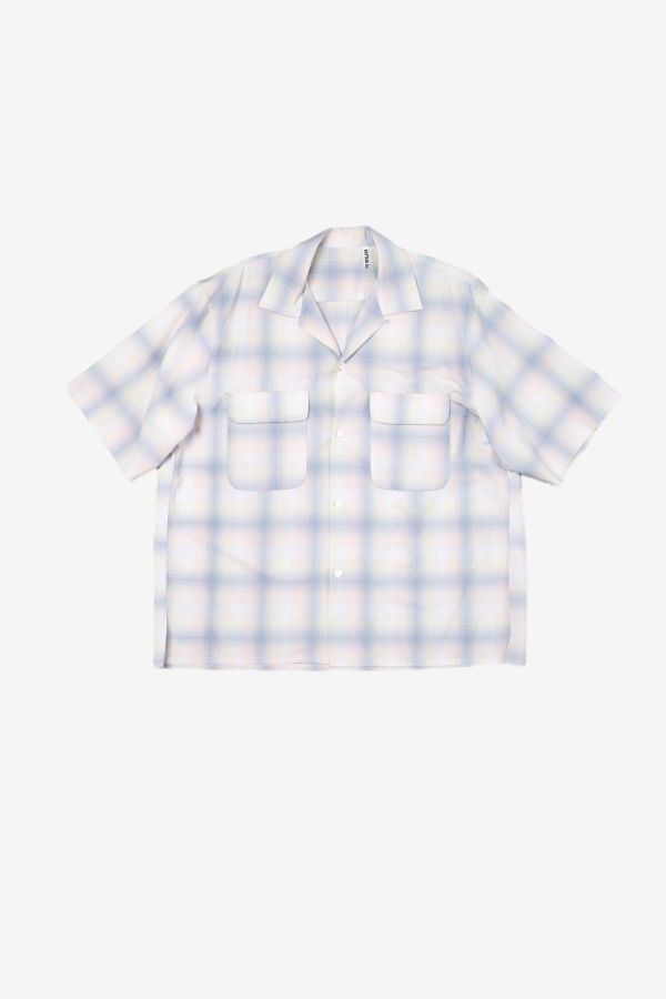 KAPTAIN SUNSHINE Open Collared SS Shirt - Pale Ombre