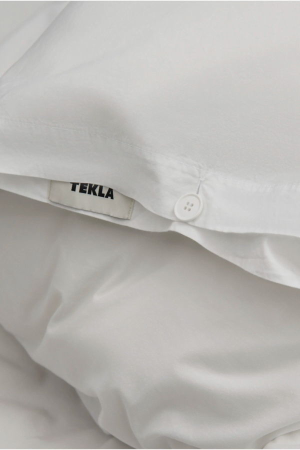 TEKLA Percale Duvet Cover - Broken White