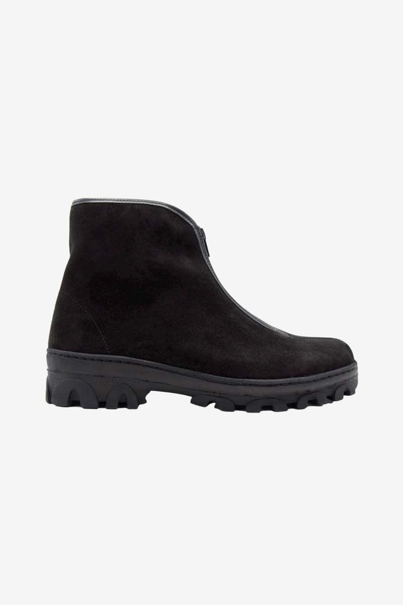 靴 REPRODUCTION OF FOUND RUSSIAN BOOTS Reproduction of Found Russian Military Boots - Black Suede