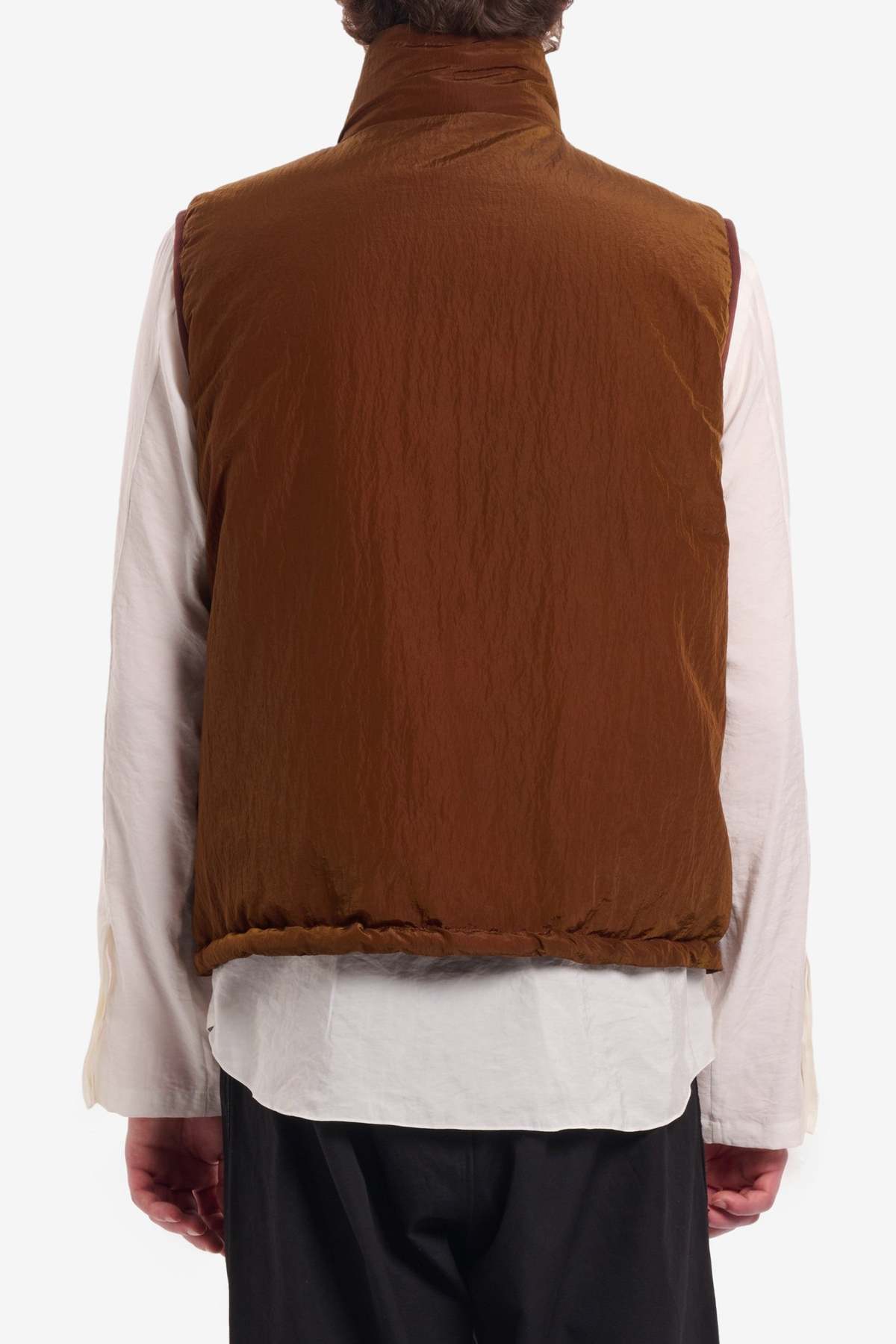 Ranra Treker Shiny Nylon Vest - Bronze Brown | Garmentory
