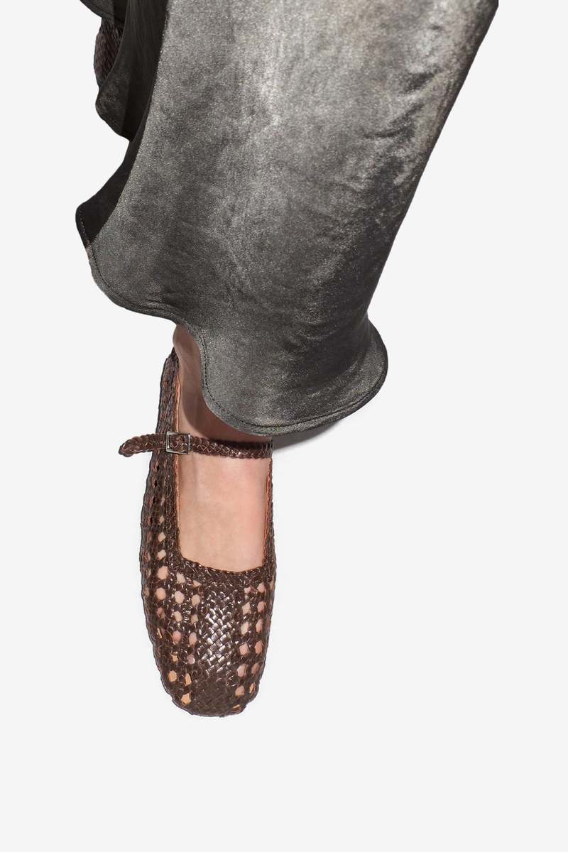 Miista Yeida Ballerina Flat - Brown Miista Yeida Ballerina Flat - Brown