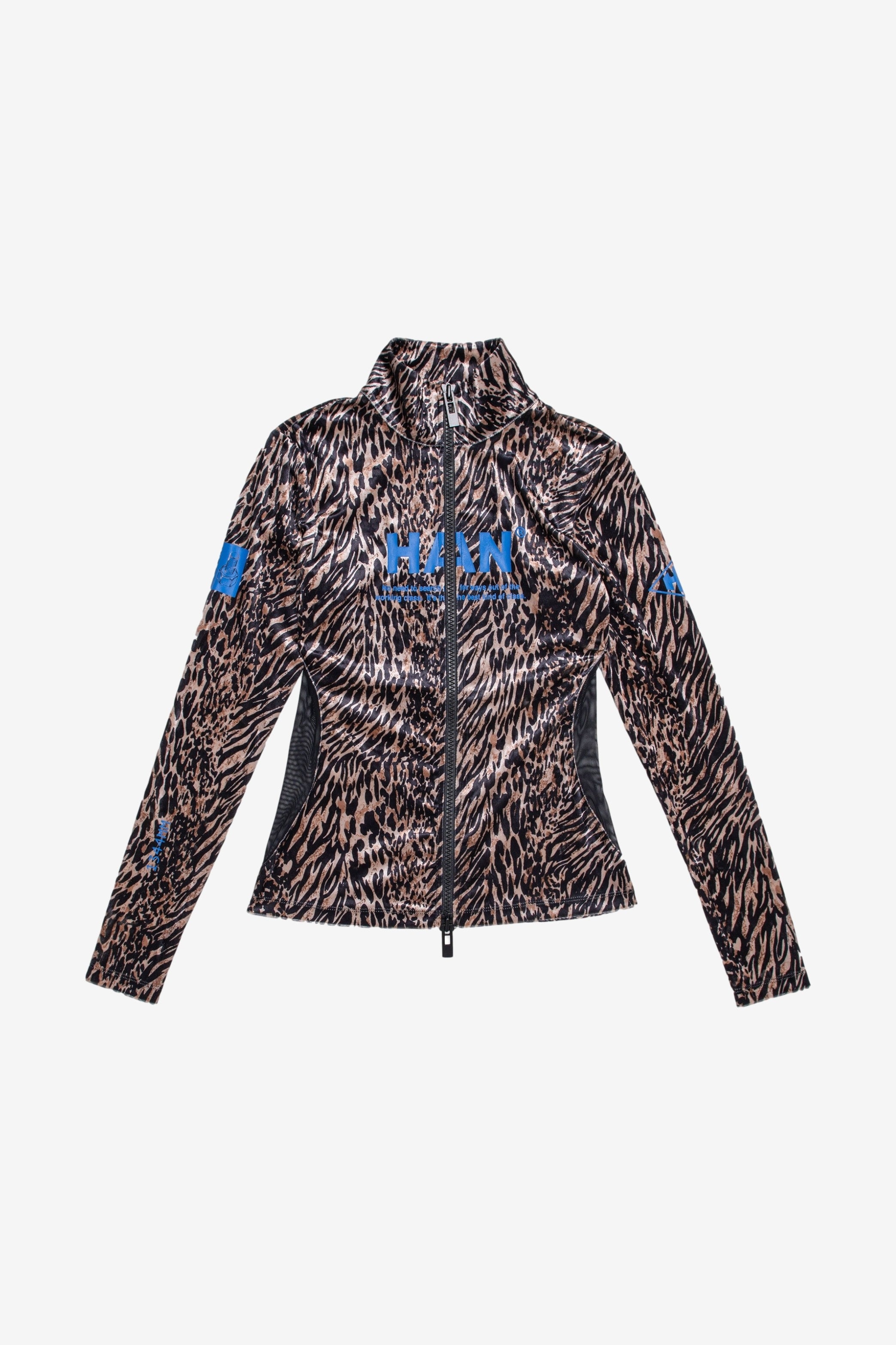 Han Kjøbenhavn Zip Long Sleeve Top Leo Velvet Garmentory