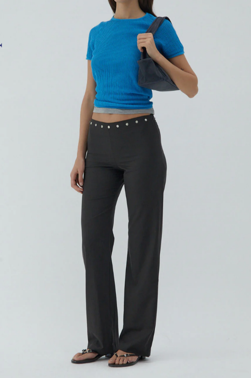 PALOMA WOOL｜SLACKS (Dain Snaps (UV3903-327)) PALOMA WOOL - DAIN SNAPS LIGHT GREY – SOLAR MTP