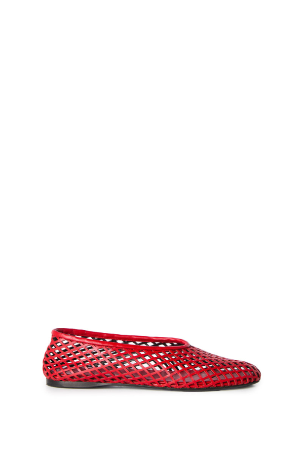 Proenza Schouler Tee Perforated Ballet Flats - Red