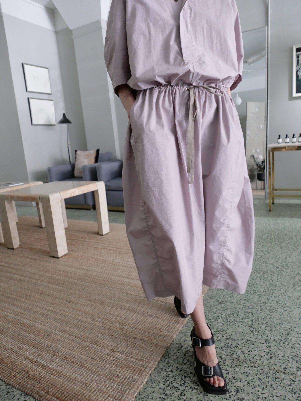 Lemaire Parachute Dress - Dusty Rose | Garmentory