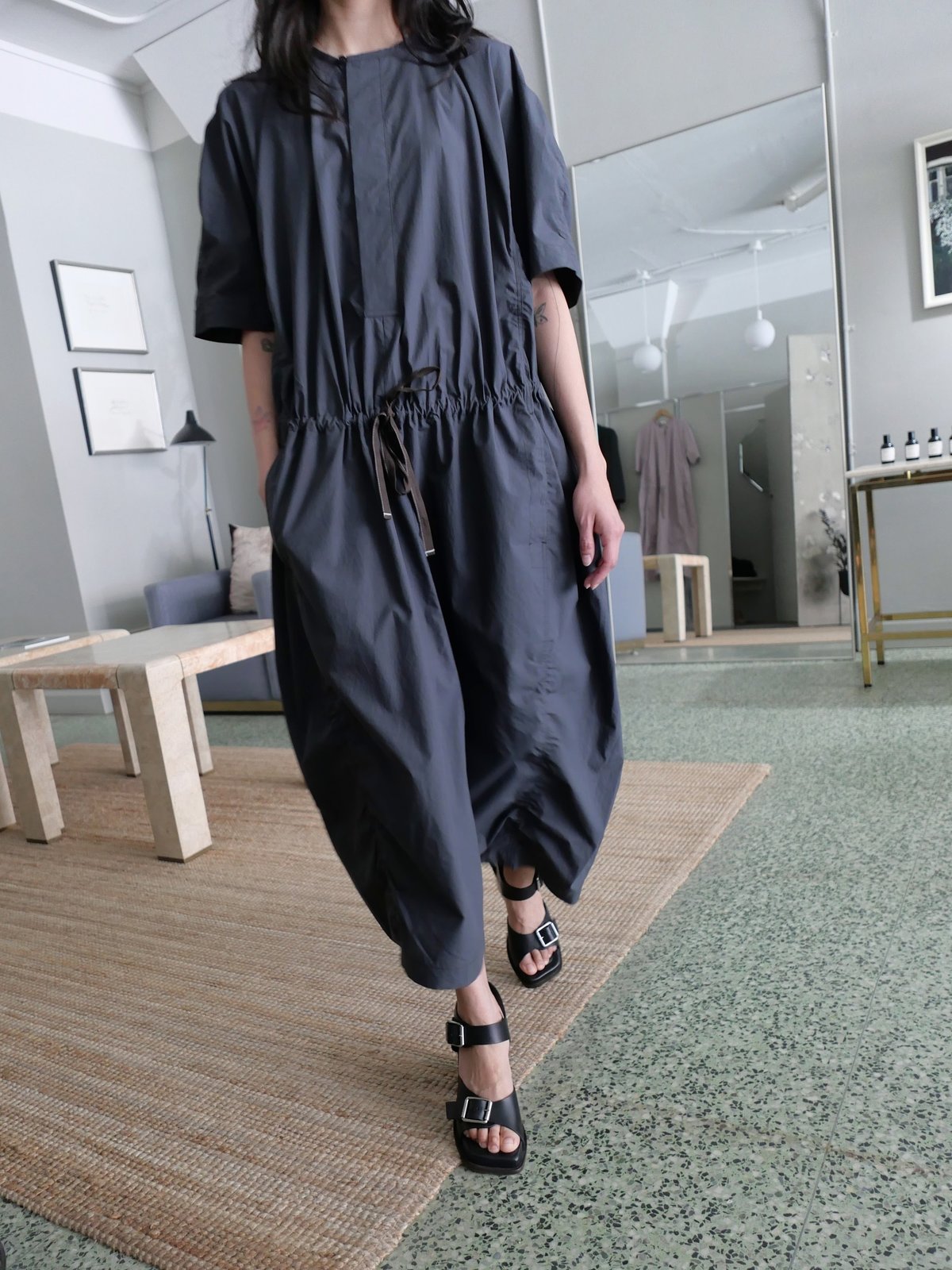 Lemaire Parachute Dress - Charcoal | Garmentory