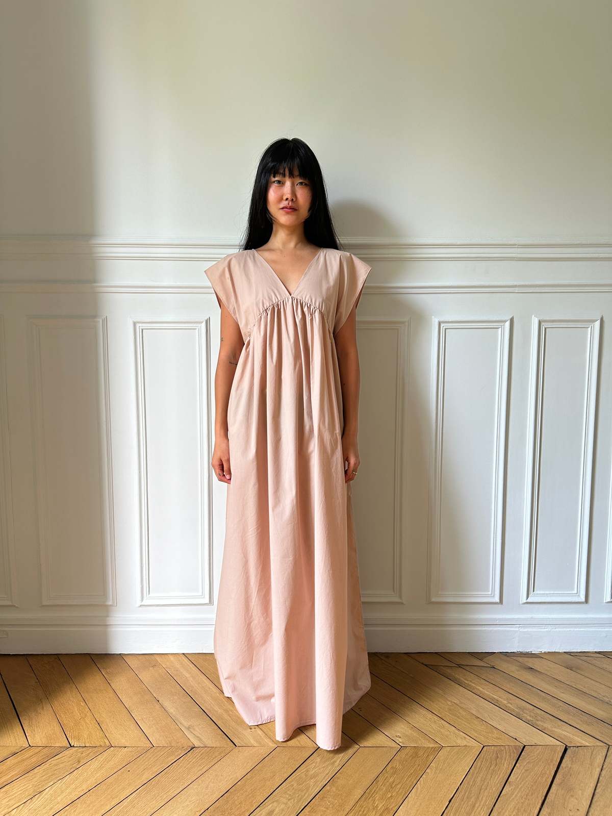 baserange｜2025ss CABLE DRESS Cable Dress in Assortment | Organic cotton poplin | en
