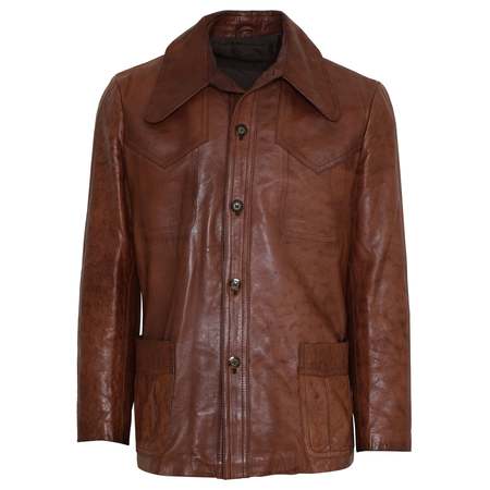70s/80s brown suede knit leather jacket | Garmentory