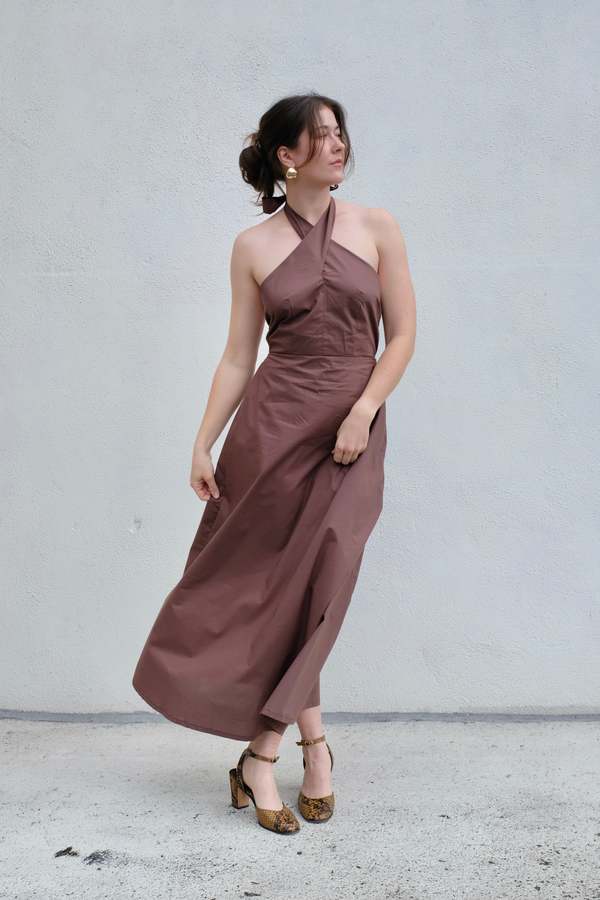 Bronze Age Naya Dress - Mink | Garmentory Bronze Age Naya Dress - Mink | Garmentory