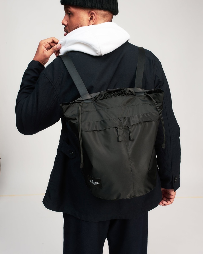 Bags in Progress Bucket Bag in Nylon - Black Bags in Progress Bucket Bag in Nylon - Black