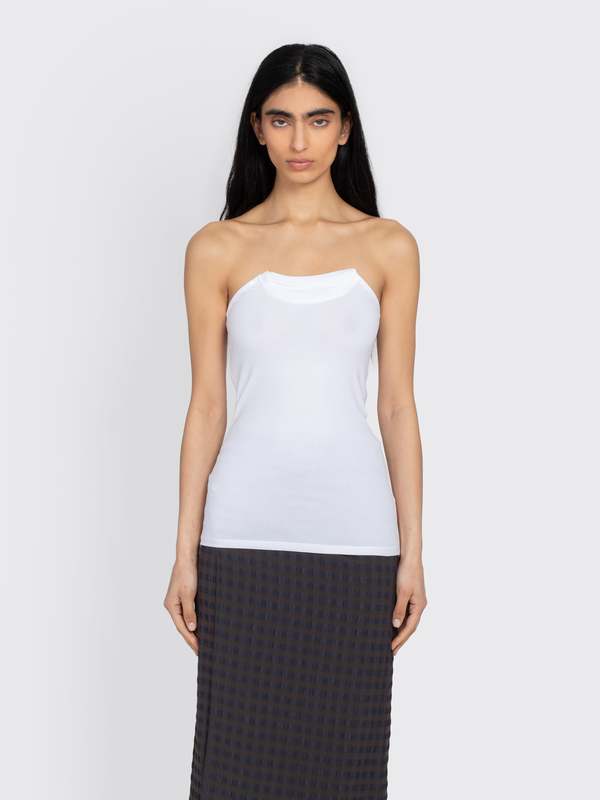 Paloma Wool Folded Crew Top - White | Garmentory