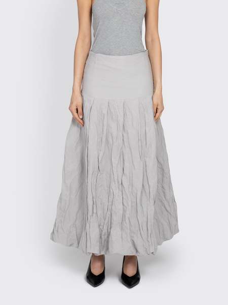 PALOMA WOOL｜SKIRTS (RIBANDI (QJ0306-Light Grey)) Paloma Wool Ribandi Midi Skirt - Light Grey | Garmentory