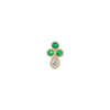 Jennie Kwon Designs Emerald Cadenza Stud Earring - Thumbnail 1