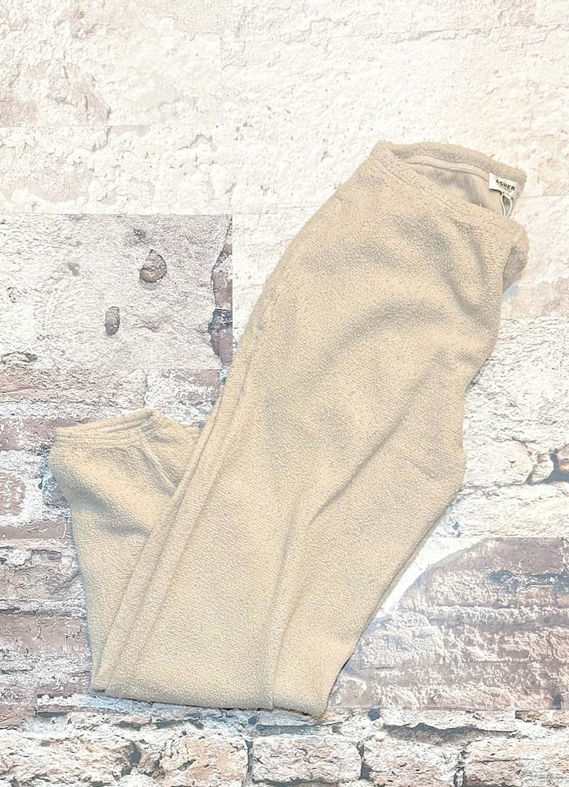 Asher Agnes Boucle Sweatpant - Stone Asher Agnes Boucle Sweatpant - Stone