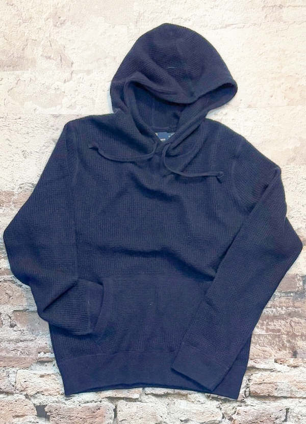 Polo Cashmere Waffle Hooded Sweater