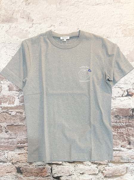Tシャツ・カットソー Norse Projects Rhys Cotton Linen T-shirt Blue Norse Projects Rhys Cotton Linen T-shirt - Calcite Blue