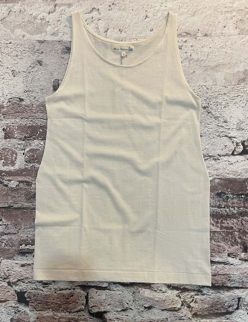 Merz b. Schwanen Loopwheeled 4.6oz Classic Fit Tank - Nature