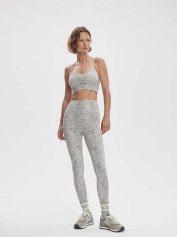 Varley Move Super High Legging 25 - Ivory Textured Snake