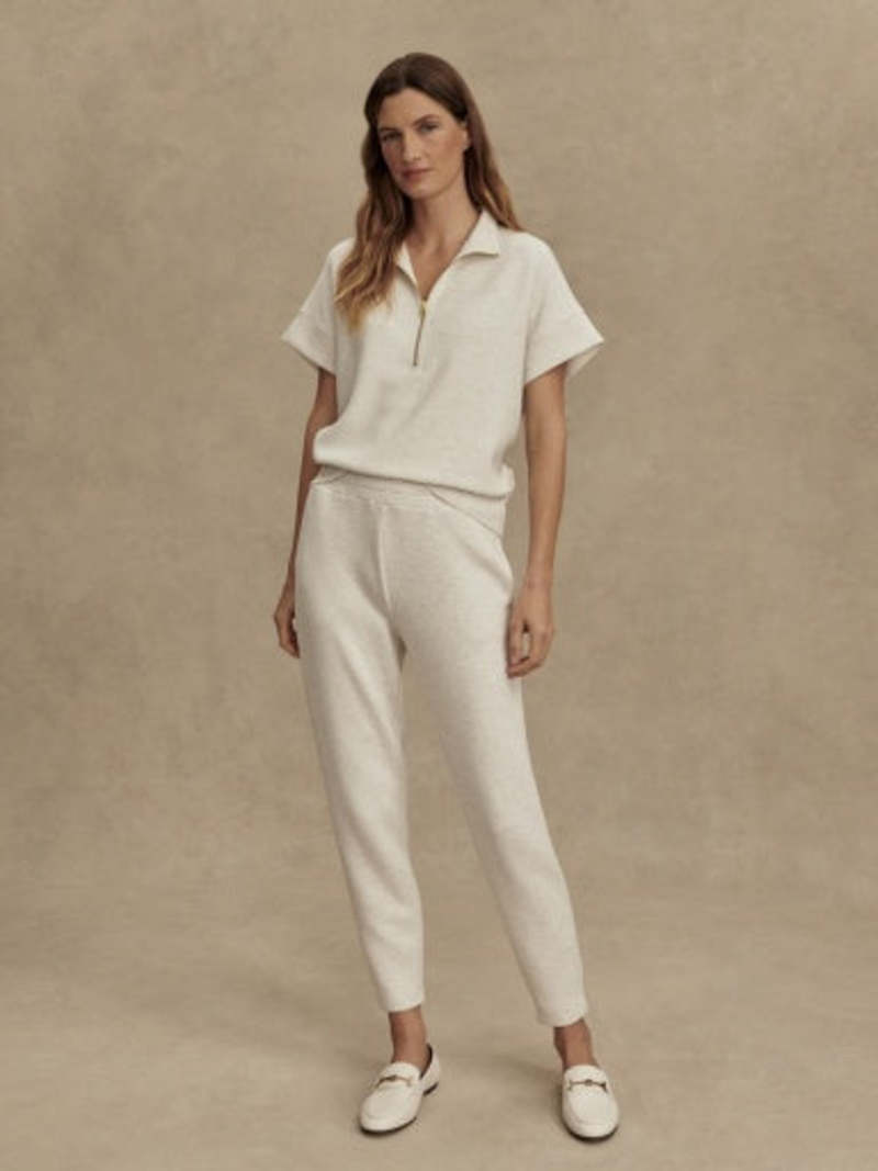 Varley Slim Pant 27.5 - Ivory Marl Varley Slim Pant 27.5 - Ivory Marl