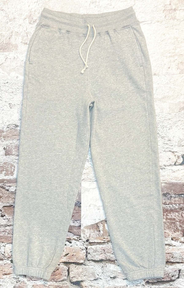 Merz b. Schwanen WSP Organic 9.4 Oz Relaxed Fit Sweatpants - Grey Melange Merz b. Schwanen WSP Organic 9.4 Oz Relaxed Fit Sweatpants - Grey Melange