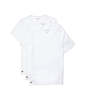 Lacoste Essentials 3 Pack Slim Fit Crew Neck T-shirt - White - Thumbnail 1