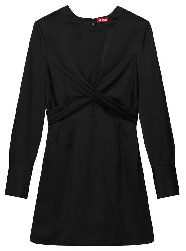 Staud Crosshill Mini Dress - Black