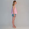 Alysi Blurred Satin Top - Thumbnail 4