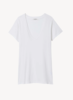 Nili Lotan Carol V-Neck Tee Shirt - White - Thumbnail 2