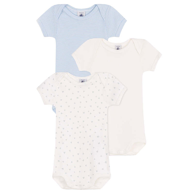 Petit Bateau Baby Bodysuits Set of 3 Petit Bateau Baby Bodysuits Set of 3
